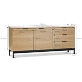 Continental Designs Macy Oak Veneer Sideboard