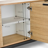 Continental Designs Macy Oak Veneer Sideboard