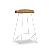 Continental Designs 66cm Nero Metal Counter Barstool
