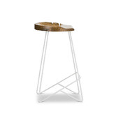 Continental Designs 66cm Nero Metal Counter Barstool