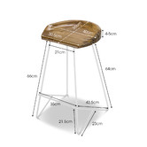Continental Designs 66cm Nero Metal Counter Barstool