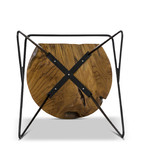 Continental Designs 66cm Nero Metal Counter Barstool