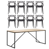 Continental Designs Macy Dining Table &amp; Phillipe Starck Master Chairs Set