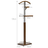 Continental Designs Honey Oak Eucalyptus Valet Stand