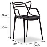 Continental Designs Macy Dining Table &amp; Phillipe Starck Master Chairs Set