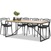 Continental Designs Macy Dining Table &amp; Phillipe Starck Master Chairs Set
