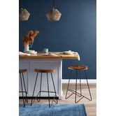 Continental Designs 66cm Nero Metal Counter Barstool