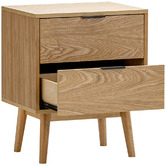Continental Designs Balbina 2 Drawer Bedside Table
