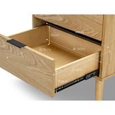 Continental Designs Balbina 2 Drawer Bedside Table