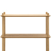 Continental Designs Natural Harper 5 Tier Wooden Bookshelf