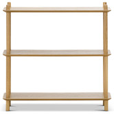 Continental Designs Natural Harper 3 Tier Wooden Bookshelf