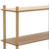 Continental Designs Natural Harper 3 Tier Wooden Bookshelf