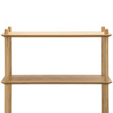 Continental Designs Natural Harper 3 Tier Wooden Bookshelf