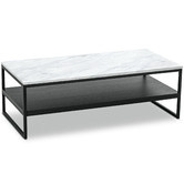 Continental Designs Francesco Cultured Marble-Top Coffee Table