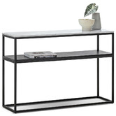 Continental Designs 120cm Franceso Cultured Marble-Top Console Table