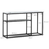 Continental Designs 130cm Franceso Cultured Marble-Top Console Table