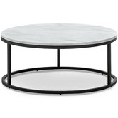 Continental Designs 2 Piece Hanslo Cultured Marble-Top Nesting Coffee Table Set