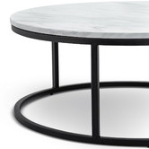 Continental Designs 2 Piece Hanslo Cultured Marble-Top Nesting Coffee Table Set
