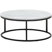 Continental Designs 2 Piece Hanslo Cultured Marble-Top Nesting Coffee Table Set