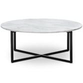 Continental Designs Luxe Milan Marble-Top Coffee Table