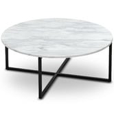 Continental Designs Luxe Milan Marble-Top Coffee Table