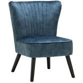 Continental Designs Ayana Velvet Slipper Accent Chair