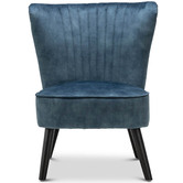 Continental Designs Ayana Velvet Slipper Accent Chair