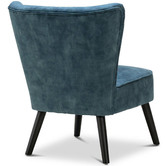 Continental Designs Ayana Velvet Slipper Accent Chair