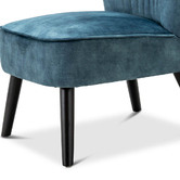 Continental Designs Ayana Velvet Slipper Accent Chair