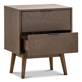 Continental Designs Balbina 2 Drawer Bedside Table