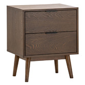 Continental Designs Balbina 2 Drawer Bedside Table