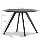 Continental Designs Milari Round Oak Dining Table