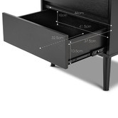 Continental Designs Eryn Oak Wood Bedside Table