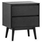 Continental Designs Eryn Oak Wood Bedside Table