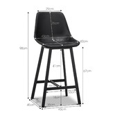 Continental Designs 67cm Hanns Faux Leather Barstools