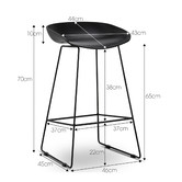 Continental Designs 65cm Sled Replica Barstools