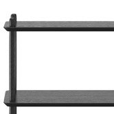 Continental Designs Harper 3 Tier Low Bookshelf