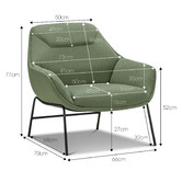 Continental Designs Tariel Upholstered Lounge Chair