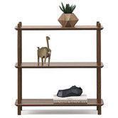 Continental Designs Harper 3 Tier Low Bookshelf