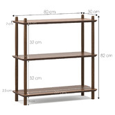 Continental Designs Harper 3 Tier Low Bookshelf