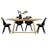 Continental Designs Manhattan Dining Table &amp; Eames Replica Padded Chairs Set