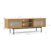 Continental Designs Godwin Rattan Entertainment Unit