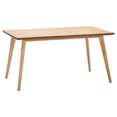 Continental Designs Bruno Dining Table with White Hay Scoop Replica Chairs Set