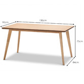 Continental Designs Bruno Dining Table with White Hay Scoop Replica Chairs Set