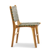 Continental Designs Cassie Woven Leather &amp; Teak Dining Chairs