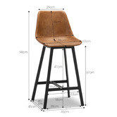 Continental Designs 67cm Hanns Faux Leather Barstools