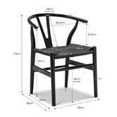 Continental Designs Hans Wegner Replica Wishbone Dining Chairs
