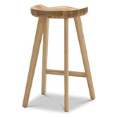 Continental Designs 69cm Emerson Oak Wood Barstools