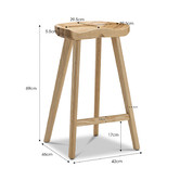 Continental Designs 69cm Emerson Oak Wood Barstools