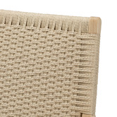 Continental Designs Hans Wegner Replica Oak Wood &amp; Rattan Lounge Chair